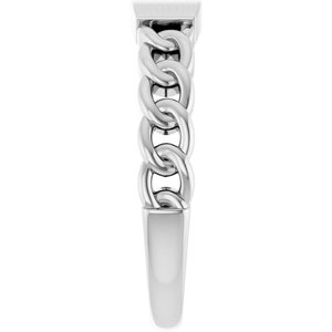 Engravable Chain Link Ring