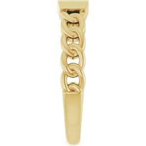 Engravable Chain Link Ring