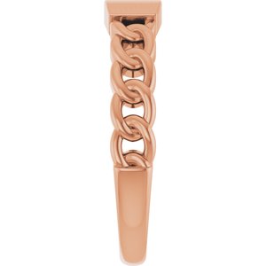 Engravable Chain Link Ring