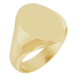 Oval Signet Ring (Style 5543)