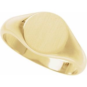 Round Signet Ring (Style 57836)