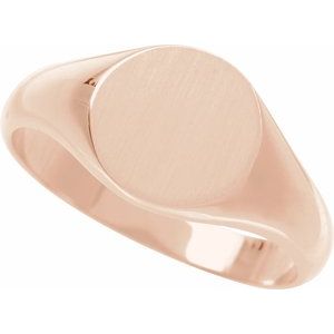 Round Signet Ring (Style 57836)