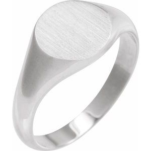 Round Signet Ring (Style 57836)