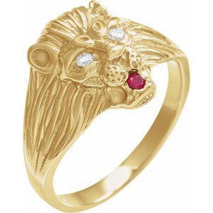 Lion Head Ring