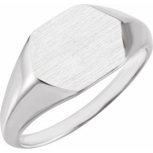 Geometric Signet Ring (Style 51554)