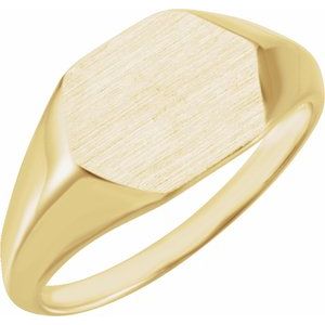Geometric Signet Ring (Style 51554)