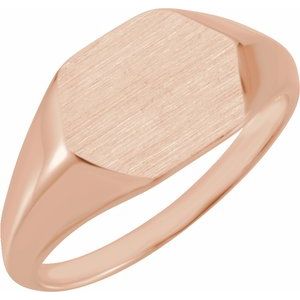 Geometric Signet Ring (Style 51554)