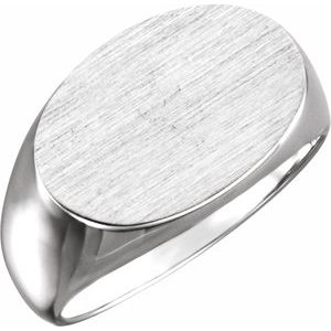 Oval Signet Ring (Style 9121)