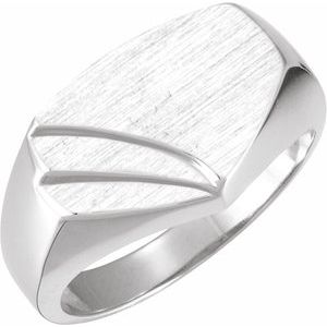 Geometric Signet Ring