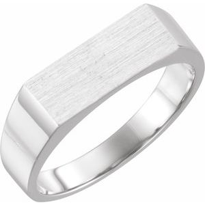 Rectangle Signet Ring (Style 9468)