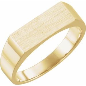 Rectangle Signet Ring (Style 9468)
