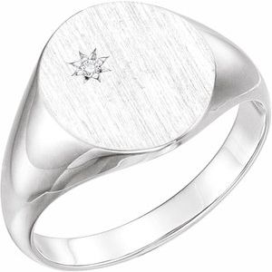 Oval Signet Ring (Style 9833)