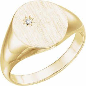 Oval Signet Ring (Style 9833)