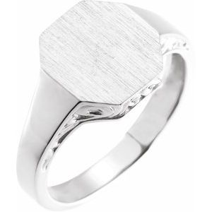 Octagon Signet Ring