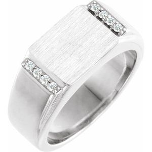 Rectangle Signet Ring (Style 9859)