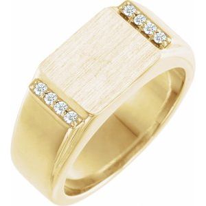 Rectangle Signet Ring (Style 9859)