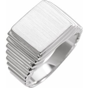 Rectangle Signet Ring