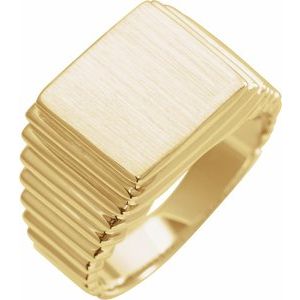 Rectangle Signet Ring