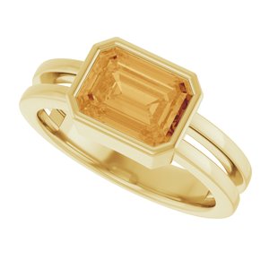 Bezel-Set Solitaire Ring (Style 72399)