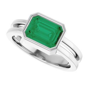Bezel-Set Solitaire Ring (Style 72399)