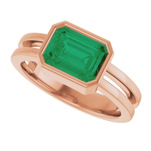 Bezel-Set Solitaire Ring (Style 72399)