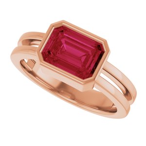Bezel-Set Solitaire Ring (Style 72399)