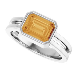 Bezel-Set Solitaire Ring (Style 72399)