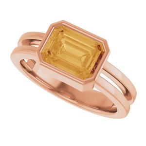 Bezel-Set Solitaire Ring (Style 72399)