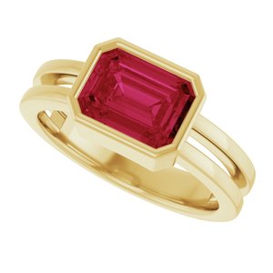 Bezel-Set Solitaire Ring (Style 72399)