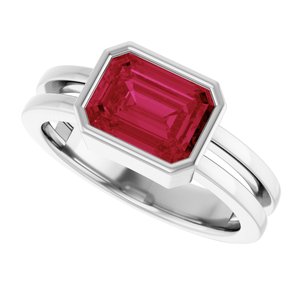 Bezel-Set Solitaire Ring (Style 72399)