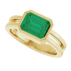 Bezel-Set Solitaire Ring (Style 72399)