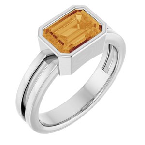 Bezel-Set Solitaire Ring (Style 72399)