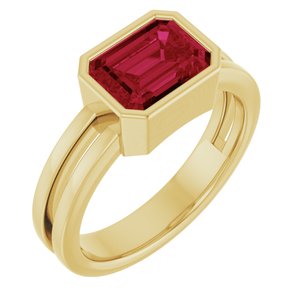 Bezel-Set Solitaire Ring (Style 72399)