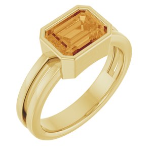 Bezel-Set Solitaire Ring (Style 72399)