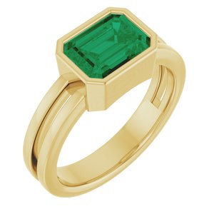 Bezel-Set Solitaire Ring (Style 72399)