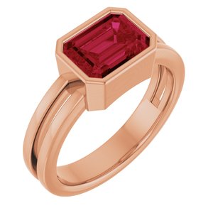 Bezel-Set Solitaire Ring (Style 72399)