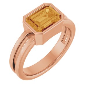 Bezel-Set Solitaire Ring (Style 72399)
