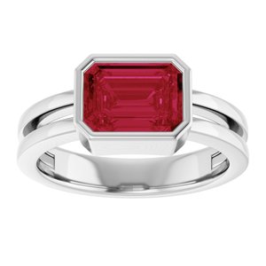 Bezel-Set Solitaire Ring (Style 72399)