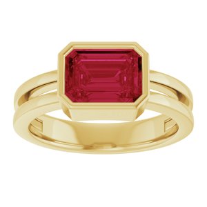 Bezel-Set Solitaire Ring (Style 72399)