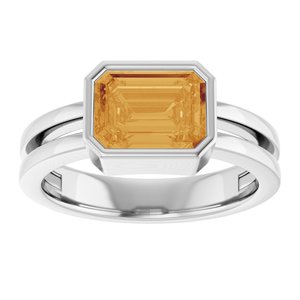 Bezel-Set Solitaire Ring (Style 72399)