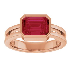 Bezel-Set Solitaire Ring (Style 72399)
