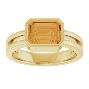 Bezel-Set Solitaire Ring (Style 72399)