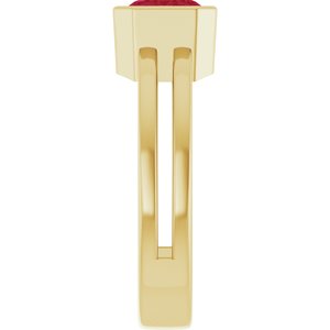 Bezel-Set Solitaire Ring (Style 72399)