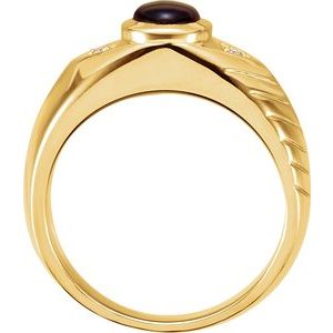 Bezel-Set Accented Ring