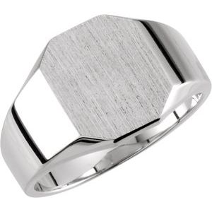 Octagon Signet Ring (Style 5669)