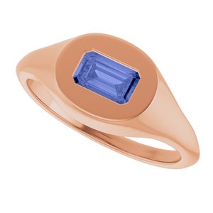 Solitaire Signet Ring