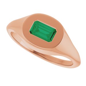 Solitaire Signet Ring