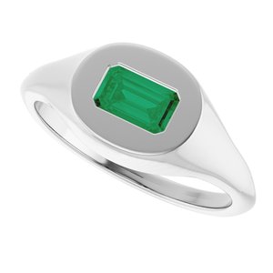 Solitaire Signet Ring