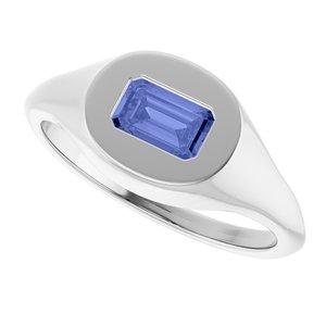 Solitaire Signet Ring