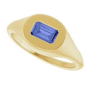 Solitaire Signet Ring